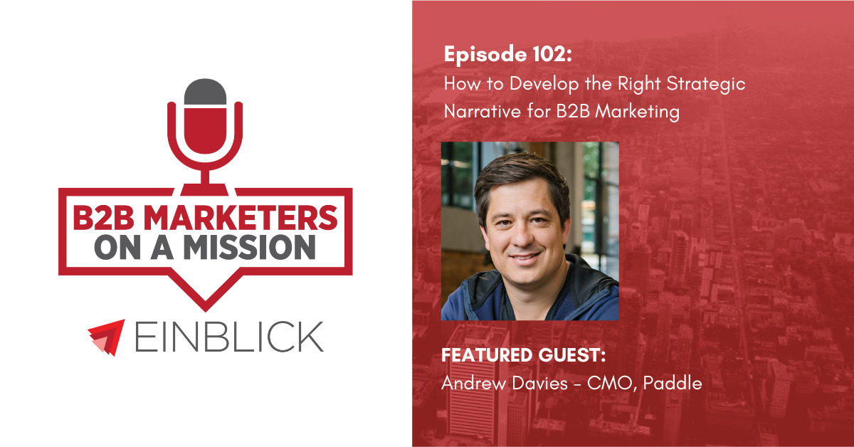 Andrew Davies on B2B Marketers on a Mission Podcast