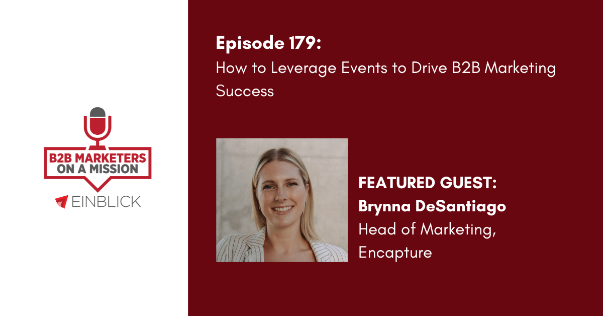 EP 179 Brynna DeSantiago events b2b podcast key visual