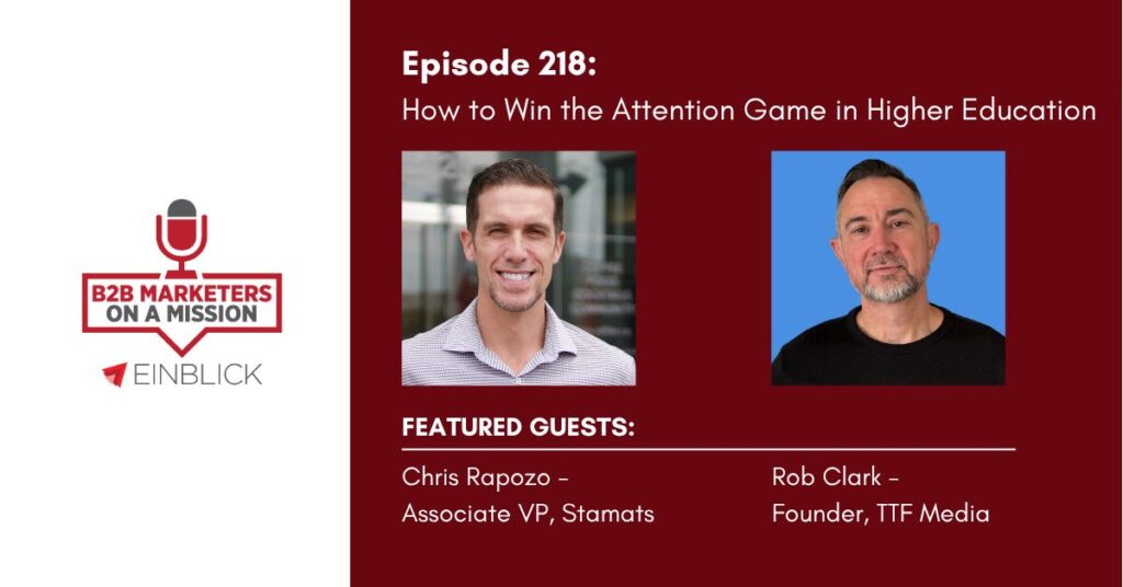Win the Attention Game in Higher Education key visual