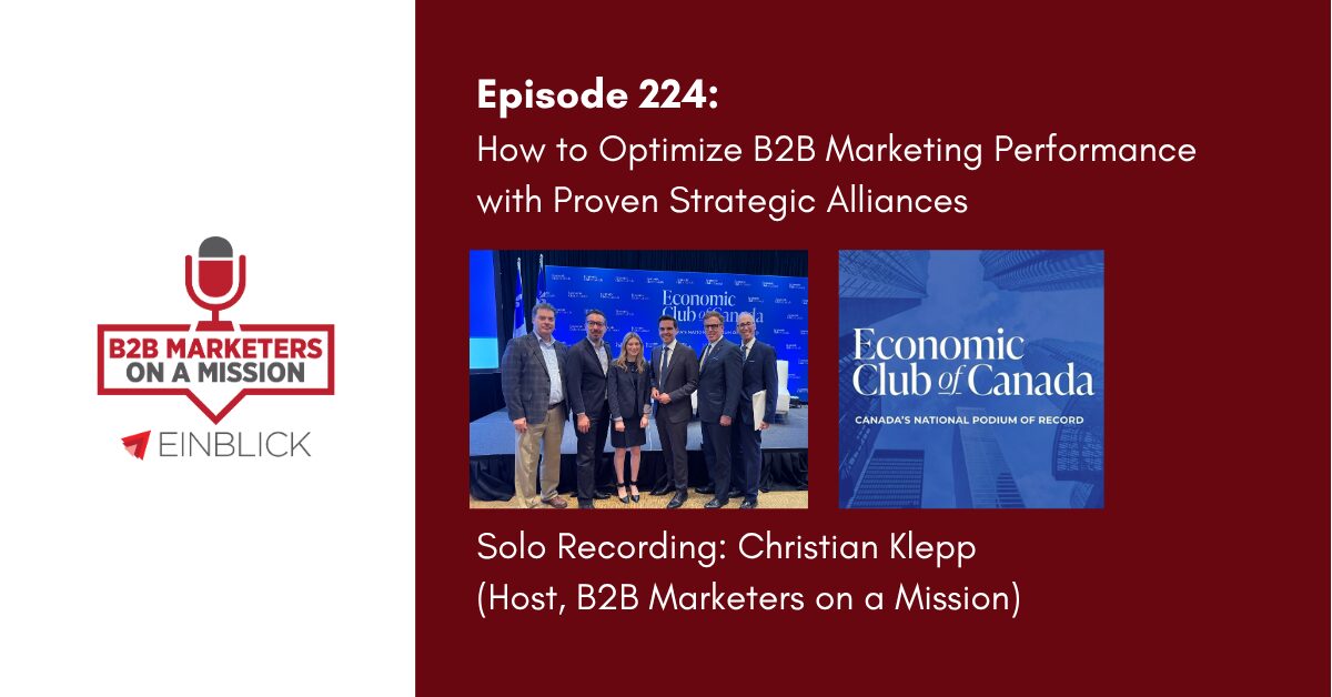 Optimize B2B Marketing Performance with Proven Strategic Alliances